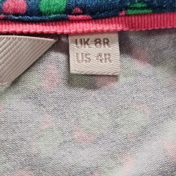 Boden Cassia Teal Speckle V-Neck Short Sleeve Jersey Knit Fit & Flare Wrap Dress - Picture 5 of 15